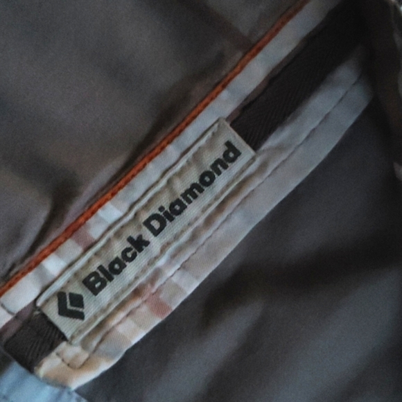 Black Diamond Button Up Short Sleeve Shirt Small Plaid - Picture 3 of 4